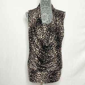 Jennie & Marlis Top Women L Brown Black